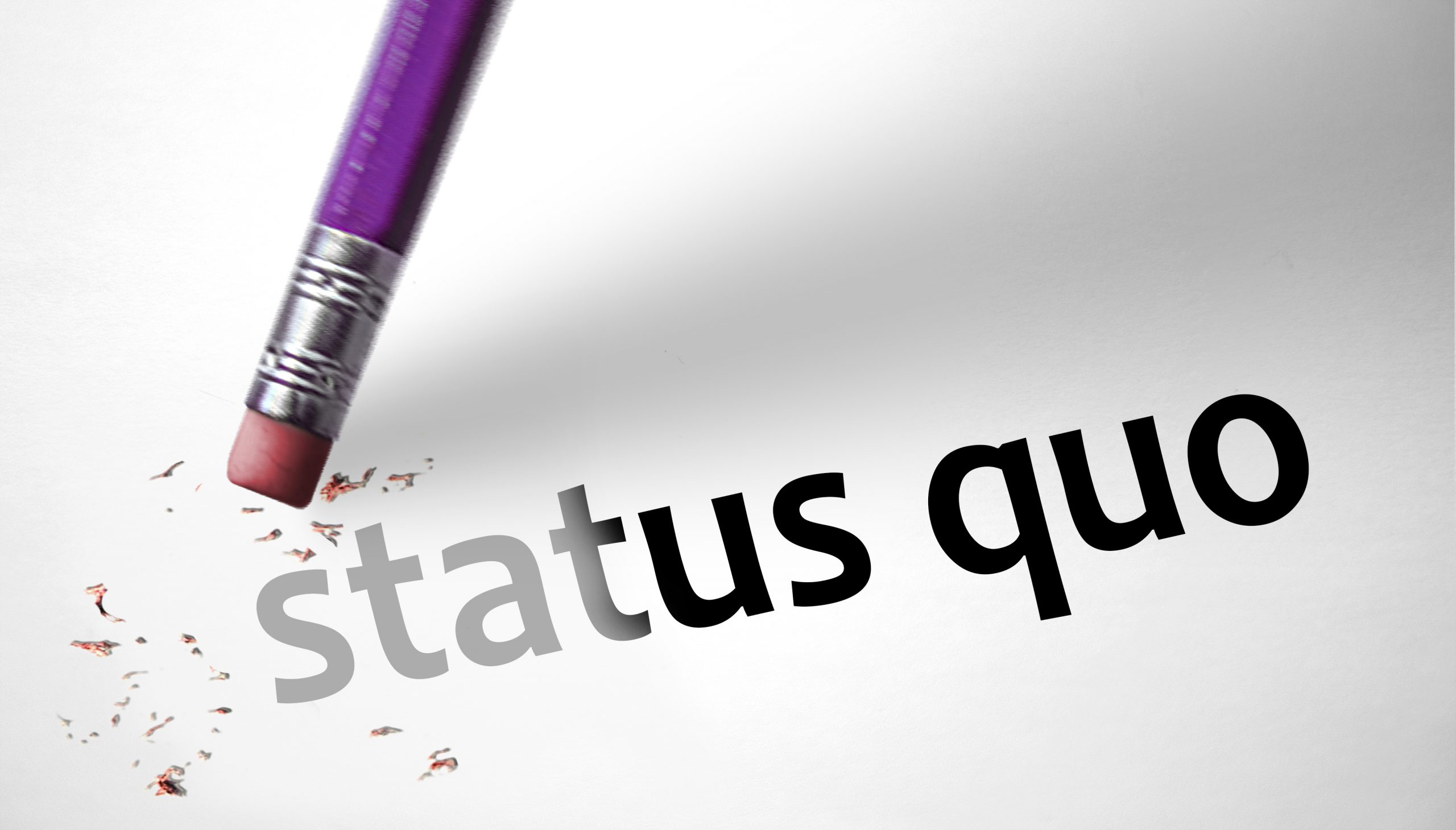 Eraser deleting the concept Status Quo