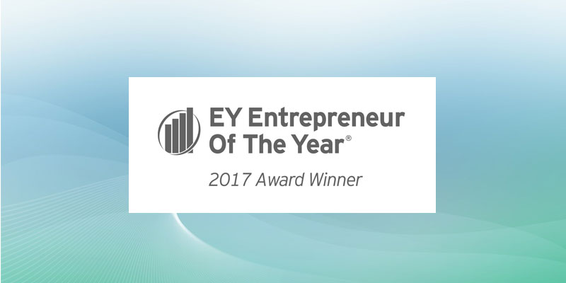 Honored by EY as Entrepreneur Of The Year