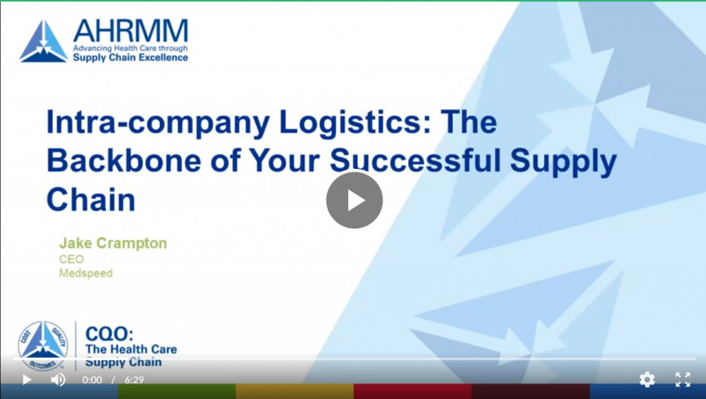 New Webcast about Building the Foundation of a Successful Healthcare Supply Chain