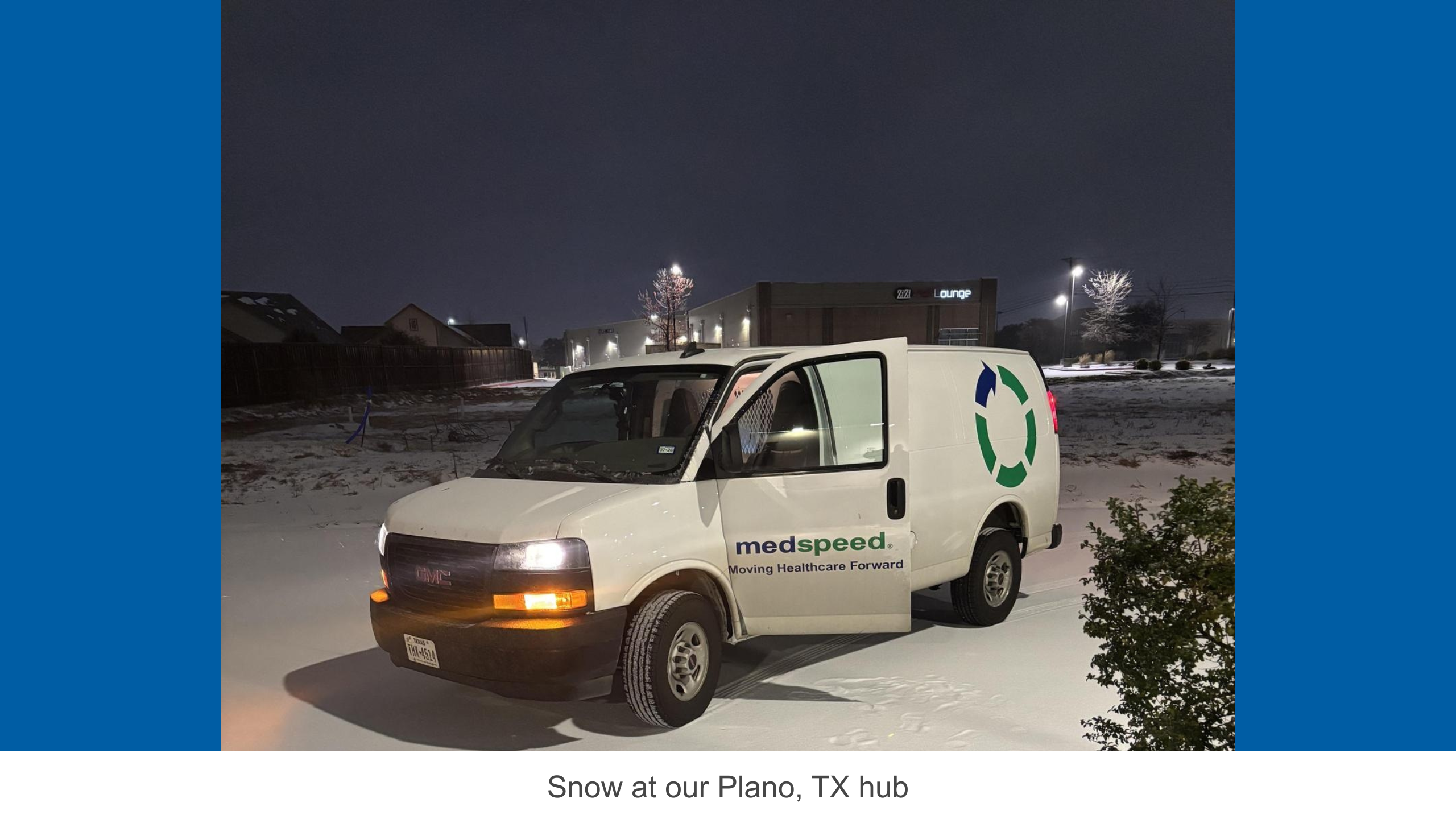 MedSpeed delivers with winter storm 2026